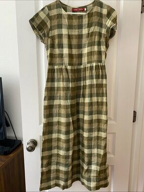 Pyne and smith checked dress